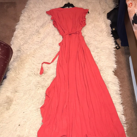 Express Wrap Ruffle Maxi Dress - Picture 7 of 8